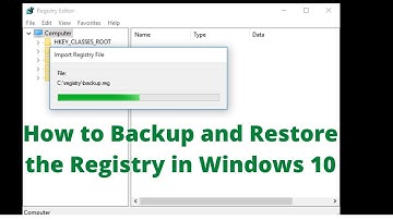 ✅How to Backup and Restore the Registry in Windows 10