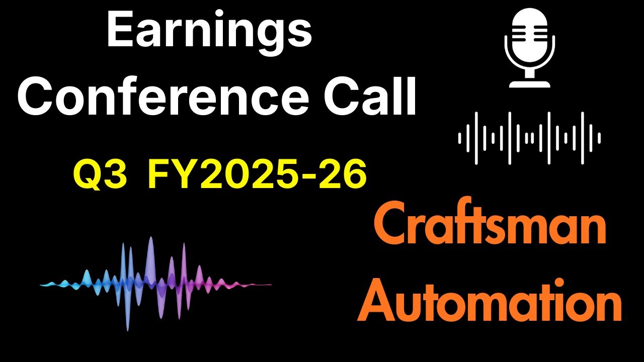 Craftsman Automation share Q3 FY2025-26 Earnings Conference Call ||