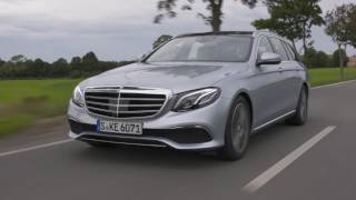 Mercedes-Benz E 350d Estate Driving Video in Diamond Silver | AutoMotoTV