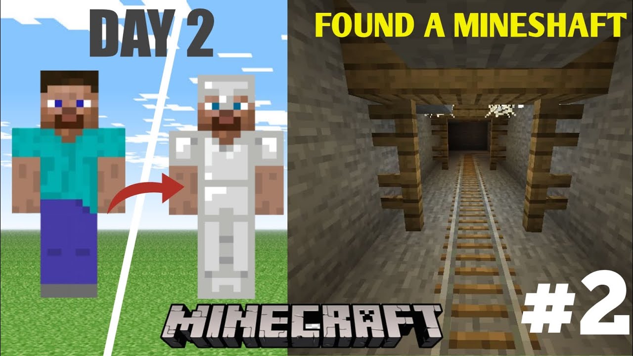 FULLY IRON ARMY & FOUND A MINESHAFT IN MINECRAFT SURVIVAL SERIES #2 ...