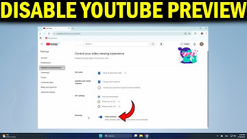 How To Turn Off YouTube Thumbnail Autoplay Preview