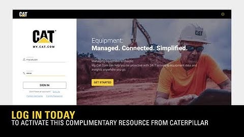Manage Your Fleet on Cat.Com
