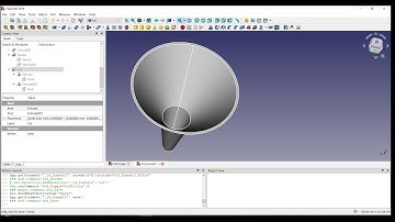 015   FreeCAD   funnel using sweep and extrude