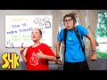 Noah's COOL VS AWKWARD! HOW TO MAKE FRIENDS Back To School Sis vs Bro Battle | SuperHeroKids