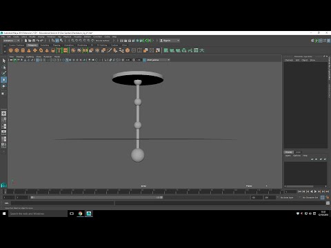 ^_^ How to make pendulum in autodesk maya 2012 ^_^