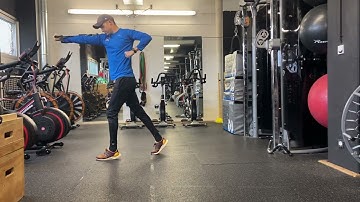 Thoracic rotation running man