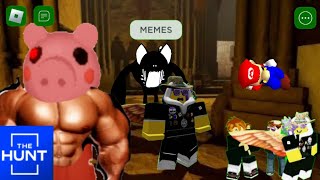 ROBLOX Piggy Funny Moments (MEMES + THE HUNT)