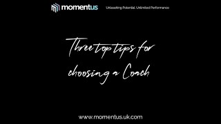 Coaching Top Tips video