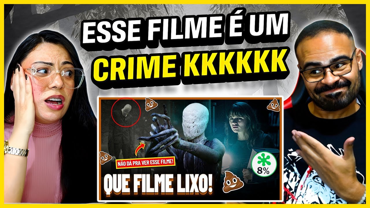 REACT CANAL PEEWEE | Slender Man: é IMPOSSÍVEL Ver esse Filme (Literalmente) | Filmes Lixo #18