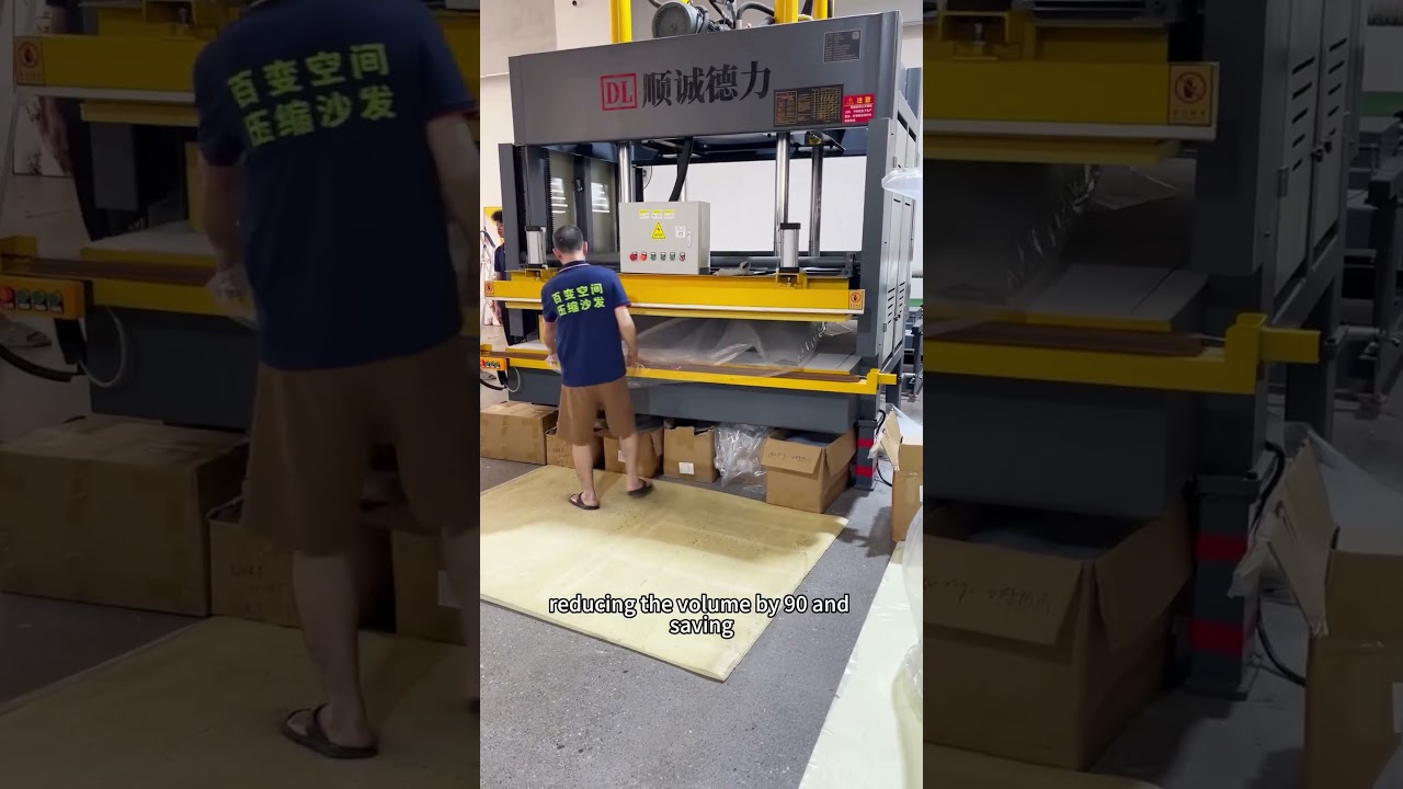 Compress the sofa by 90% and save 80% on shipping costs overseas 