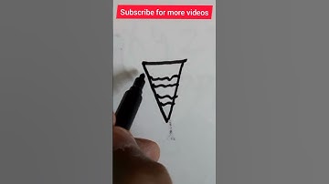 easy draw ice Cream cone for kids#shorts #ytshorts #youtubeshorts