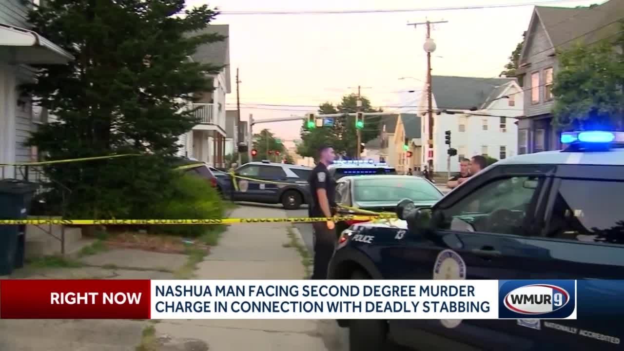 Nashua man faces second-degree murder charge in connection with deadly stabbing