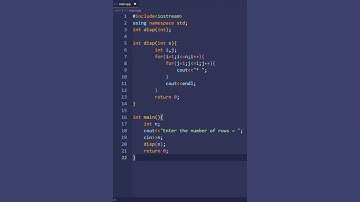 C   program to print right triangle star pattern using function #shorts #ytshorts