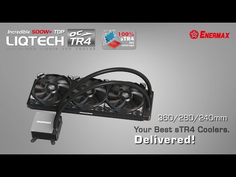 ENERMAX LIQTECH TR4 Liquid CPU Coolers, Exclusive for Top-End Enthusiast with AMD® Threadripper CPUs