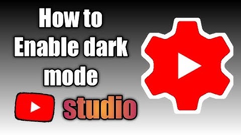 How to enable dark mode in youtube studio | Tamil