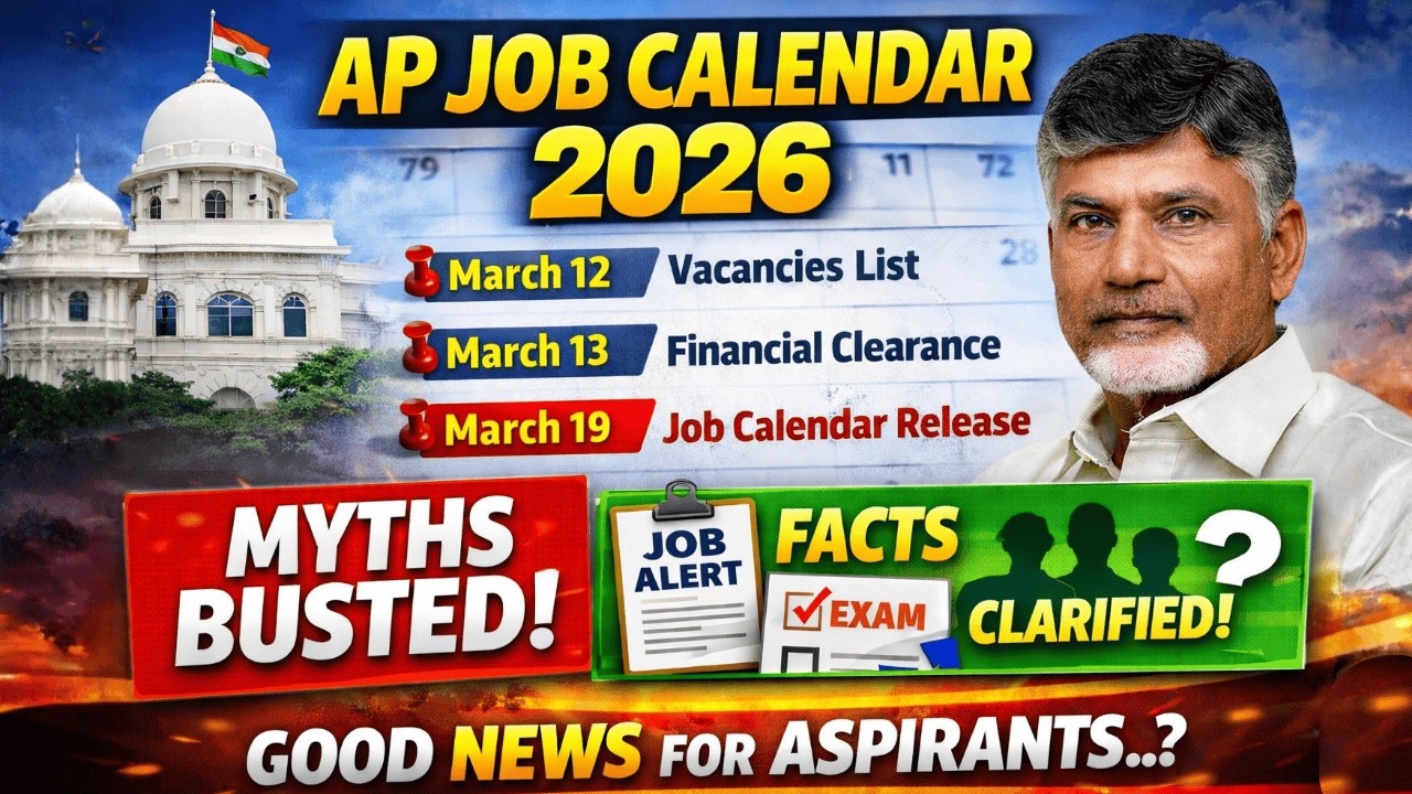 AP Job Calendar 2026 BIG UPDATE 🔥 March 19 Confirmed | Vacancies, Exam ...