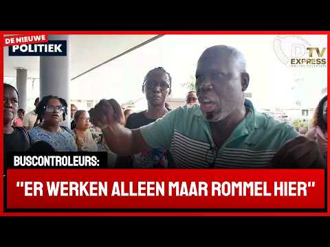 🚀 De Nieuwe Politiek LIVE • buscontroleurs eisen gesprek met directeur op hoofdkwartier (Suriname)