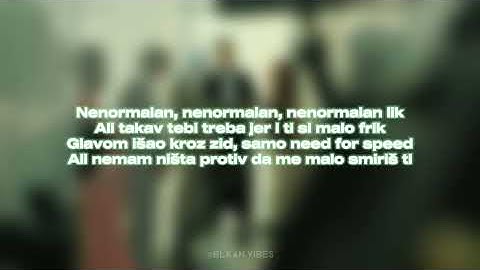 Nikolija - Nenormalan Lik feat. Devito (Lyrics Video by Blkan Vibes | Album Lavina)