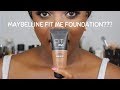 Maybelline FIT Me Foundation Review + Instant age rewind concealer | South African Youtuber