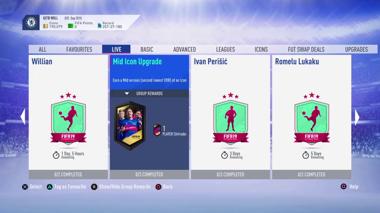 Fifa 19 middle icon sbc