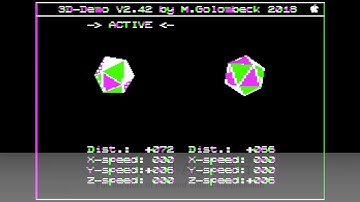 3D-Demo for the Apple ][ - Feature Demonstration of V.2.42