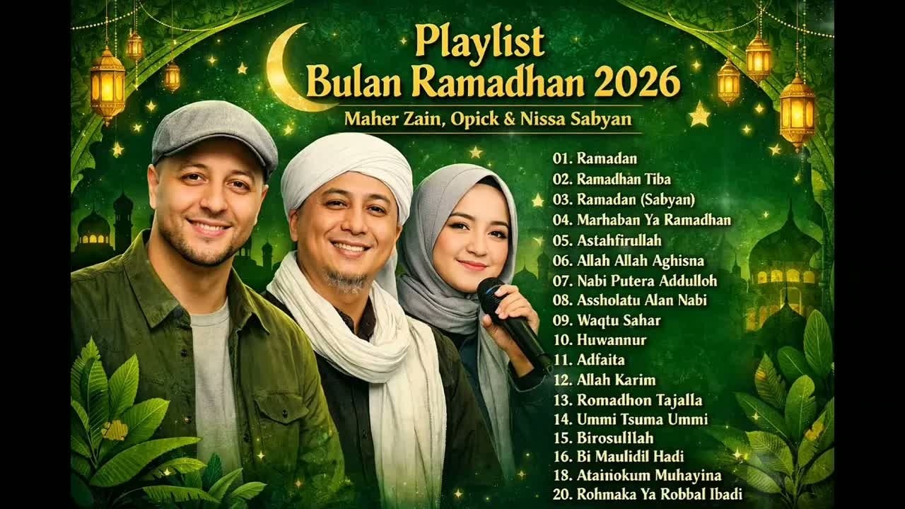 Playlist lagu bulan RAMADHAN 2026 Maher Zain | Opick | Nissa Sabyan ( suara jernih)