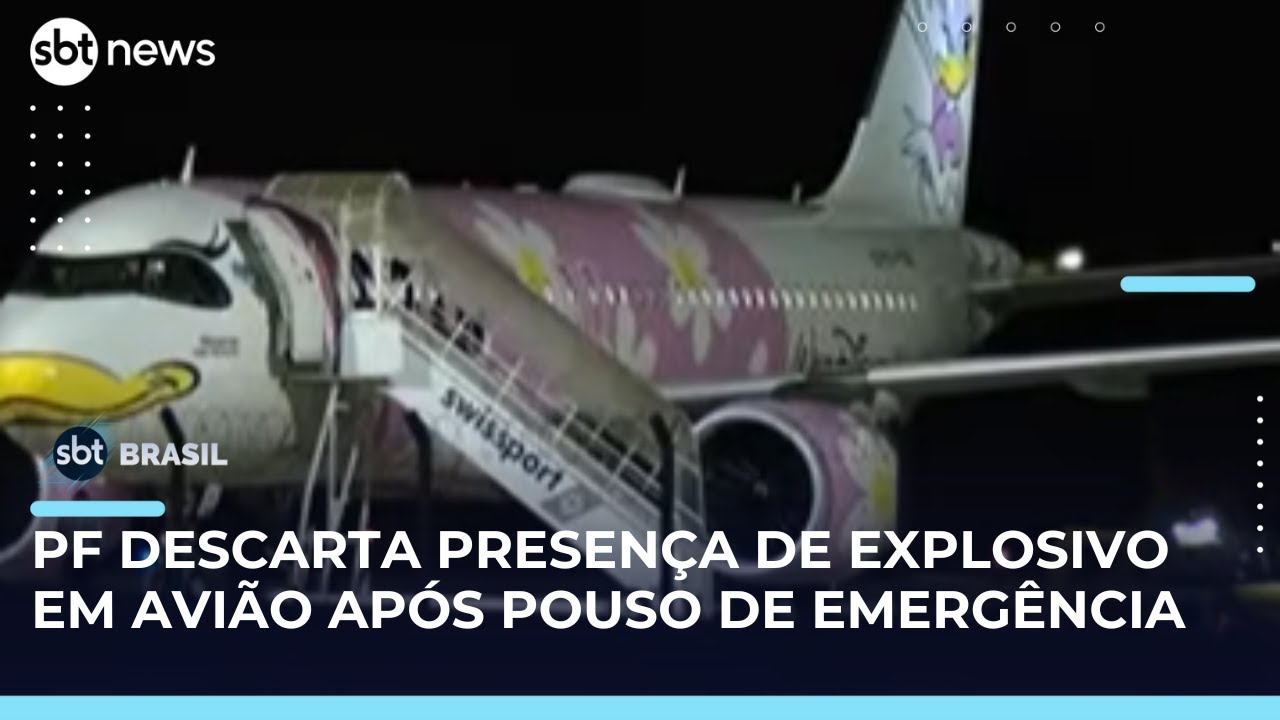 Avião faz pouso de emergência em Brasília após suspeita de bomba | #SBTBrasil