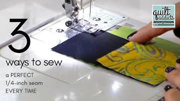 How to sew a perfect quarter-inch seam every time