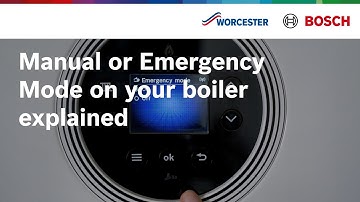 Manual or Emergency Mode on your boiler explained | Worcester Bosch
