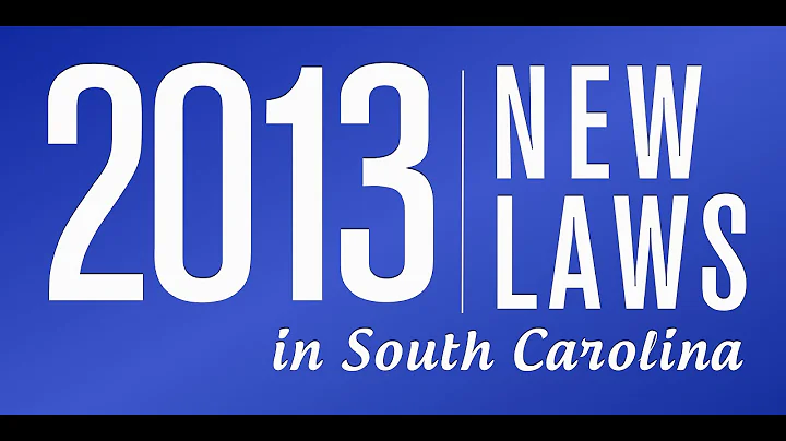 New South Carolina Laws for 2013 - Charleston SC Lawyer - David Aylor