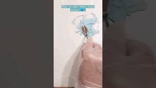 How to get baby blue color? بيبي بلو #reels #satisfying #shortsyoutube