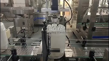 Automatic plastic bucket liquid weighing filling capping machine