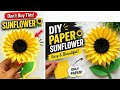 Don’t Buy Sunflowers 🌻 Make This Easy Paper Sunflower in 1 Minute!