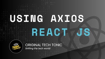 API call using axios | Original Tech Tonic | React JS #45