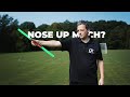 How to get the Nose Down on your Backhand