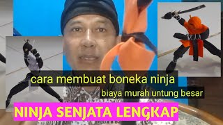 Cara membuat boneka NINJA untung 400 persen
