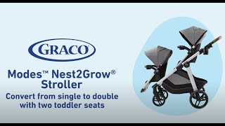 How to Convert Your Graco® Modes™ Nest2Grow® Travel System to a Double Toddler Stroller