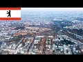 Landing at Berlin Tegel City Airport - landing approach from the East