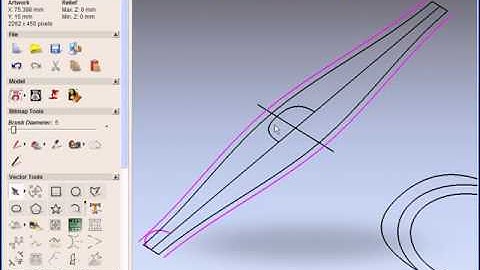 ArtCAM JewelSmith 2009 - Using vectors within 3d view