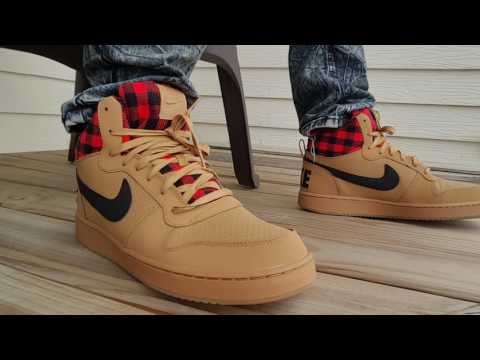 Nike Court Borough Mid Premium Leather Plad Hightop