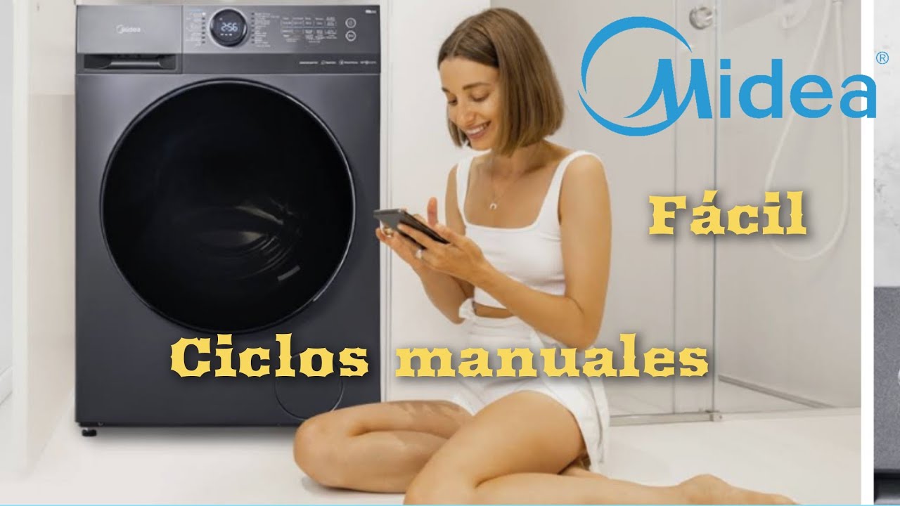 Lavasecadora Midea Carga Frontal 15/8 KG Titanio