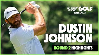 Dustin Johnson Round 2 Leader Highlights | LIV Golf Tulsa Wealth