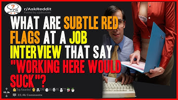 What are subtle red flags at a job interview that say "working here would suck"?