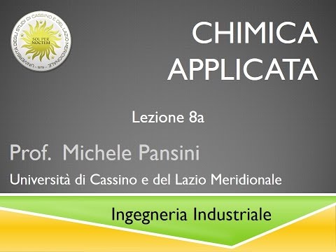 Chimica Applicata Lezione 8a