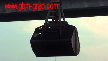 GBM operation of four ropes machanical clamshell grab for coal loading