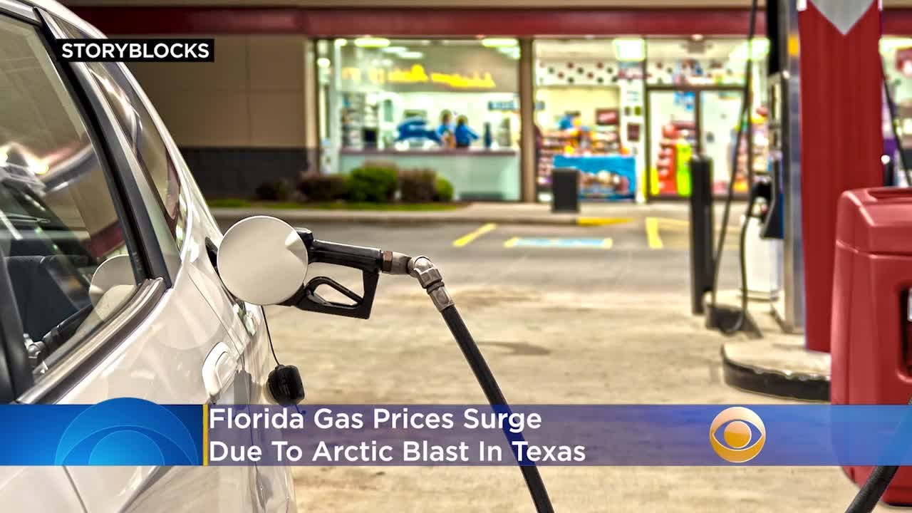 Florida Gas Prices Surge Due To Arctic Blast In Texas - YouTube