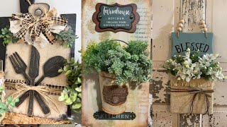 Thrifty Charm Decor Shabby Chic Vintage Rustic Home and Wall Hangings Decor Ideas #rusticwallhanging