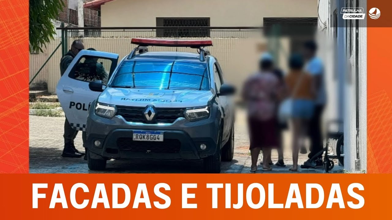 Homem é PR3S0 suspeito de esfaquear e agredir companheira com tijoladas