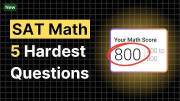 [November SAT Math] 5 Hardest SAT MATH Questions (2025)
