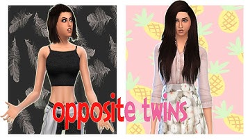 The Sims 4 : Create A Sim - Opposite Twins